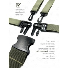 Ремень безопасности Black / Khaki